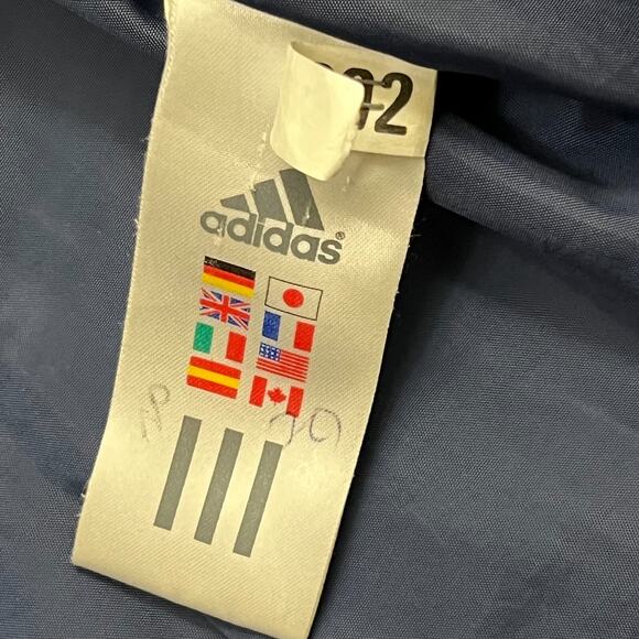 Adidas Puffer Jacket Men's L Blue Adiwarm Down Mock Neck Pockets Full Zip - Picture 8 of 13